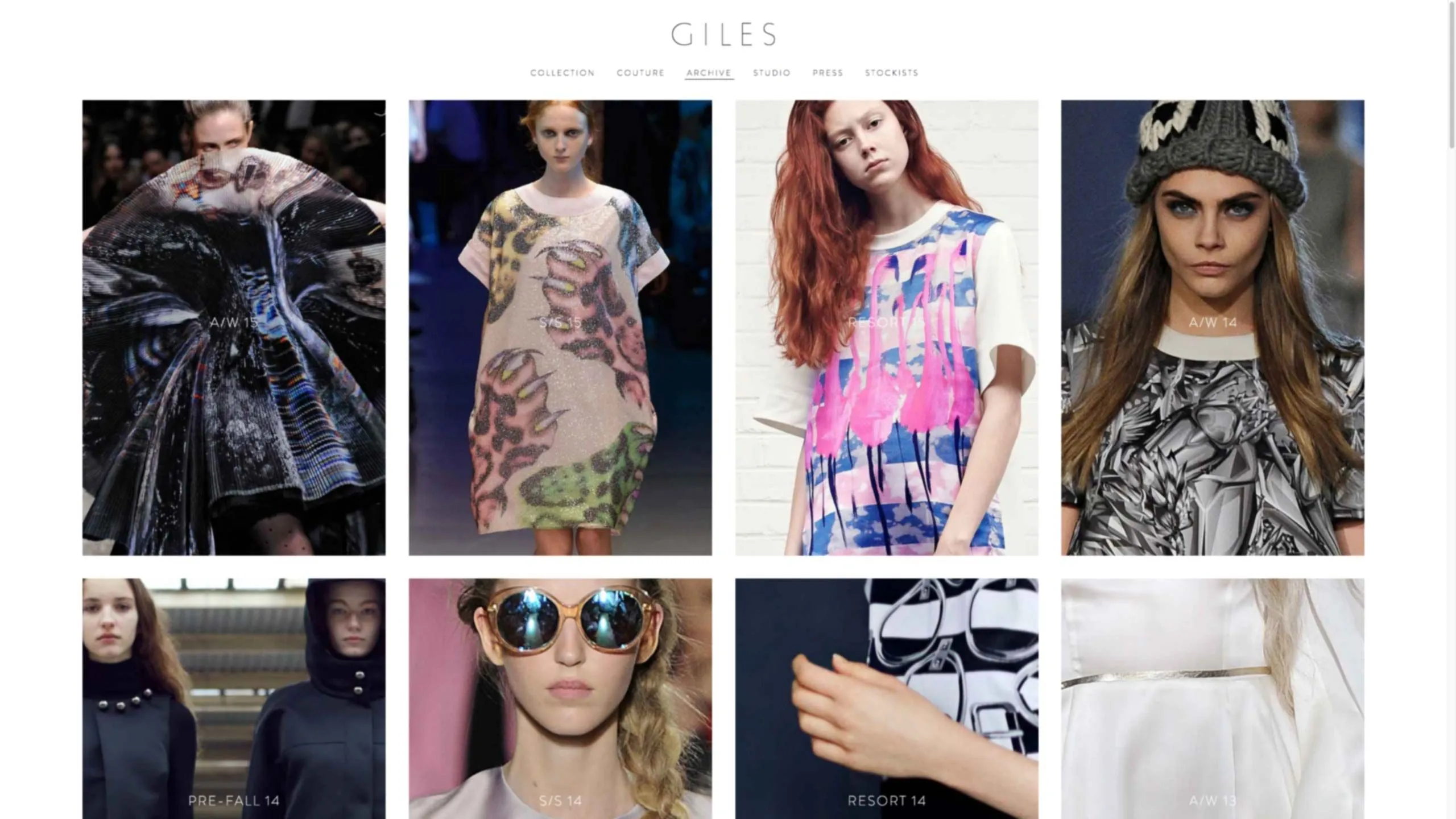 Giles Deacon collection page