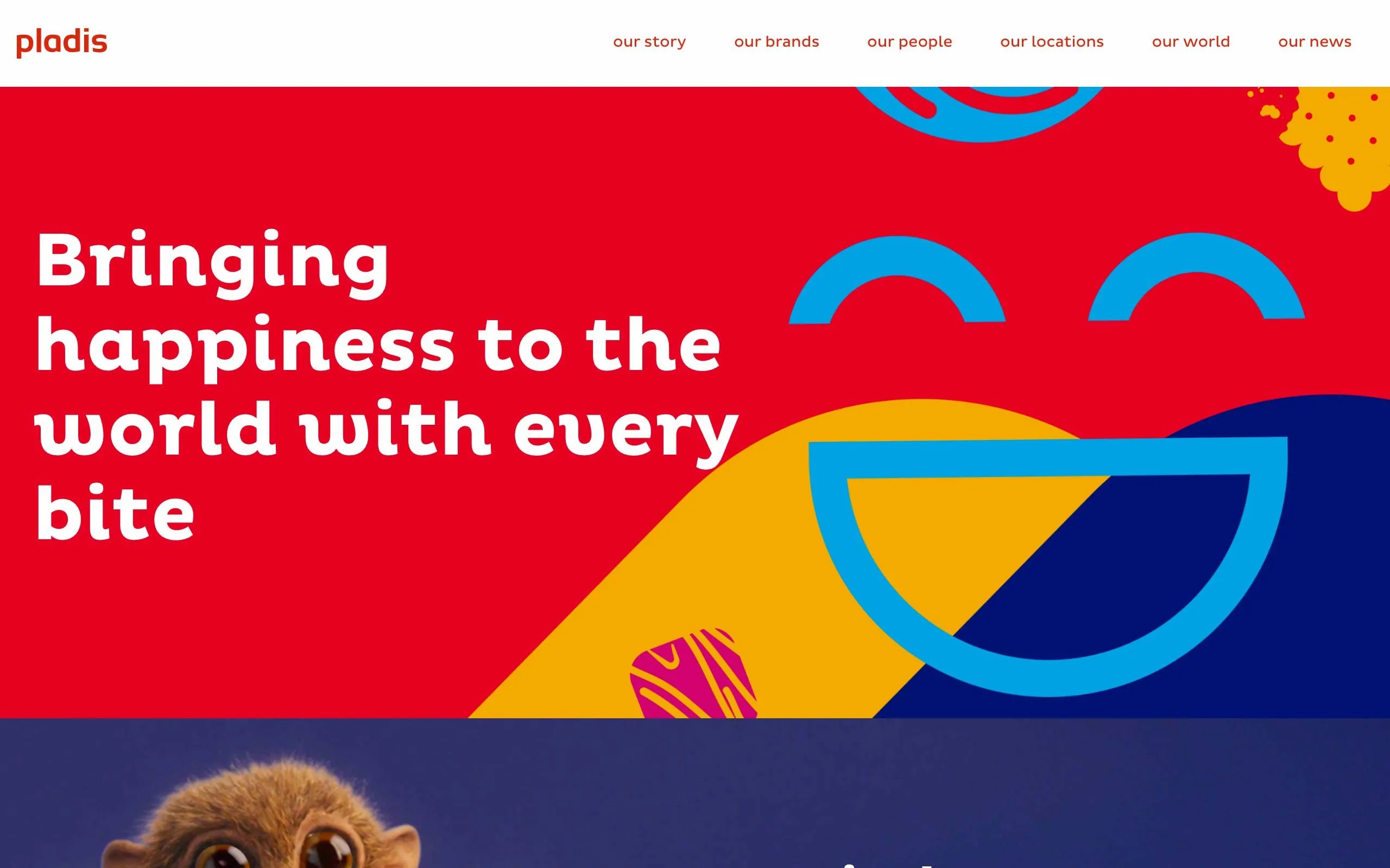 Pladis landing page