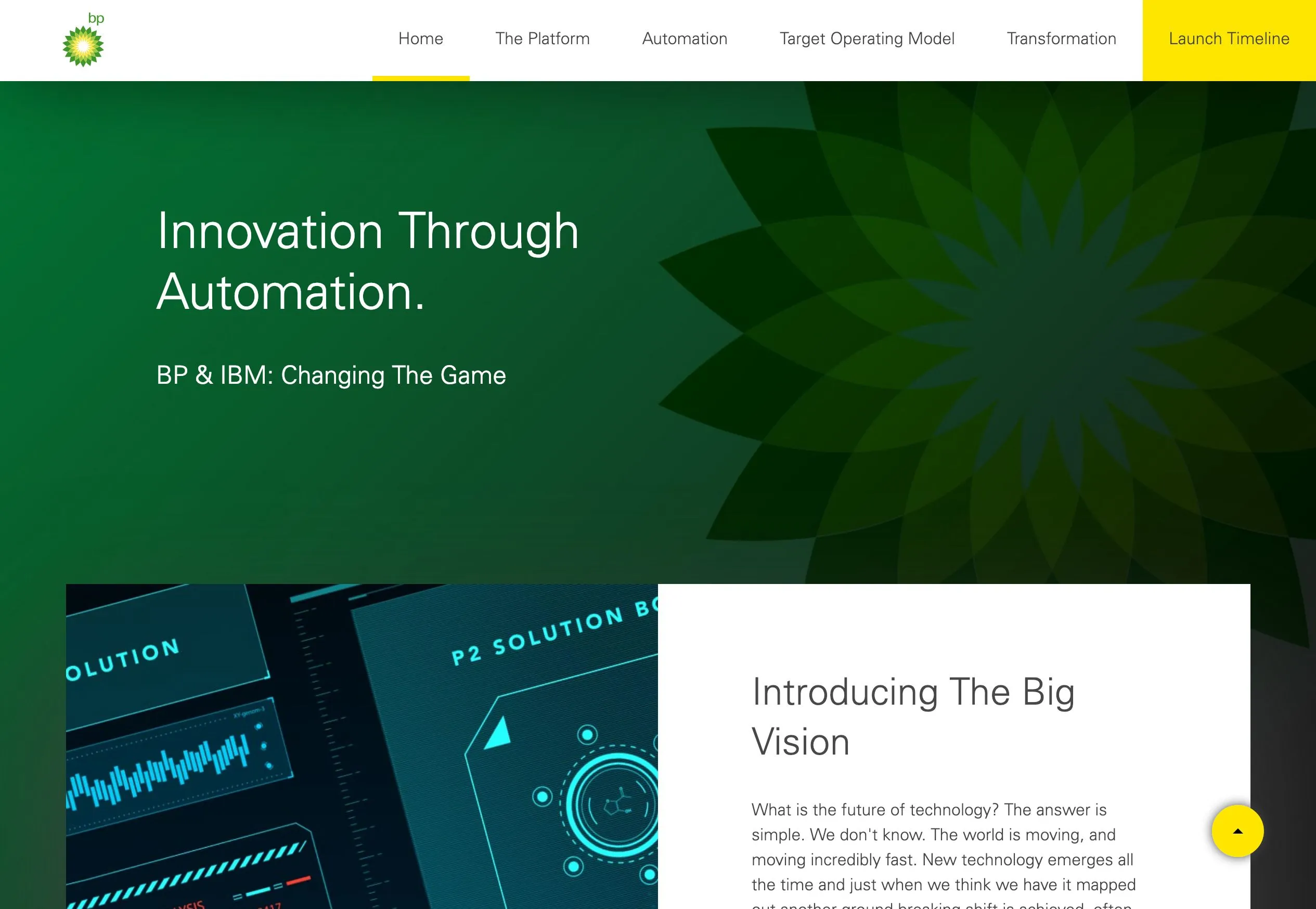 BP pitch landing page